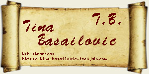 Tina Basailović vizit kartica
